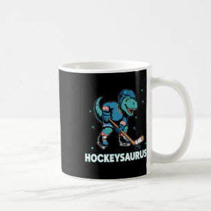 Hockeysaurus Funny Dinosaur Trex Hockey Kids Hocke Coffee Mug