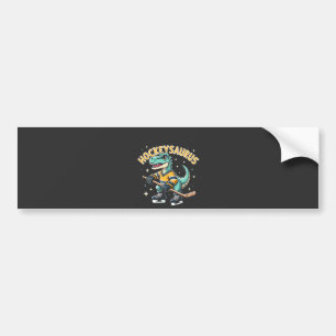Hockeysaurus Ice Hockey Dinosaur Lovers  Bumper Sticker