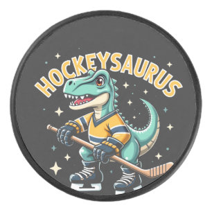 Hockeysaurus Ice Hockey Dinosaur Lovers Hockey Puck