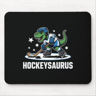 Hockeysaurus T-rex Hockey Dinosaur _1  Mouse Pad