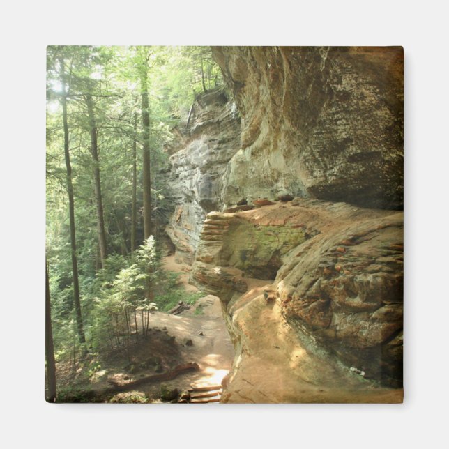 Hocking Hills cliff magnet (Front)