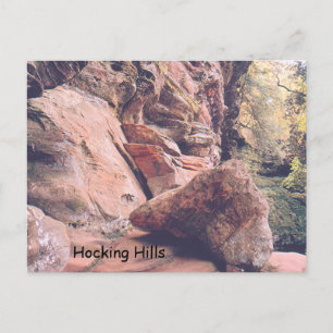 "HOCKING HILLS IN OHIO" (PHOTOG) POSTCARD