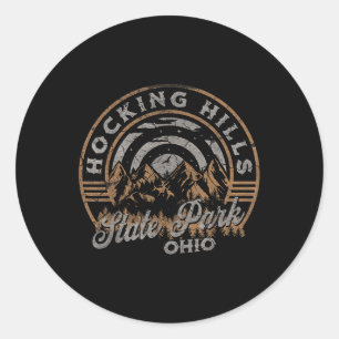 Hocking Hills Park Ohio Nature Hiking Outdoors Classic Round Sticker
