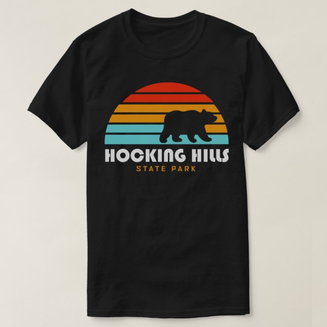 Hocking Hills State Park Bear Sunset T-Shirt (Design Front)