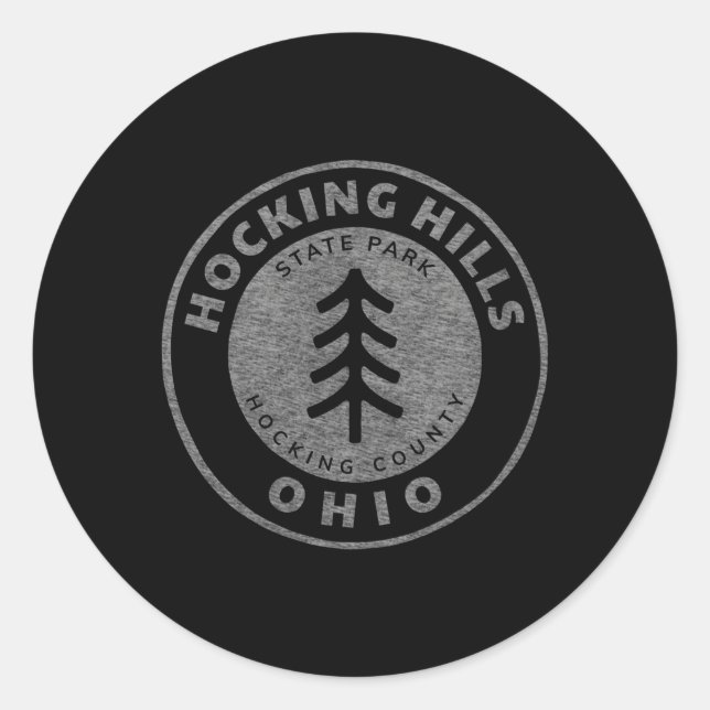 Hocking Hills State Park Classic Round Sticker (Front)