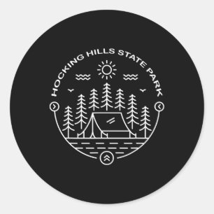 Hocking Hills State Park Logan Ohio Hiking Oh Classic Round Sticker