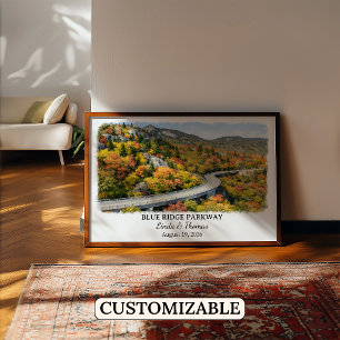 Hocking Hills State Park Ohio Poster, Watercolor Poster