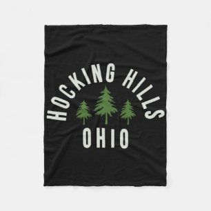 Hocking Hills State Park Ohio Souvenir Hiking  Fleece Blanket