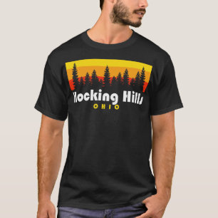 Hocking Hills State Park Ohio Trees Retro T-Shirt