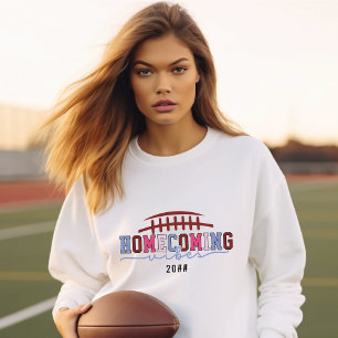 HOCO Homecoming Vibes Reunion Football Game Day Sweatshirt