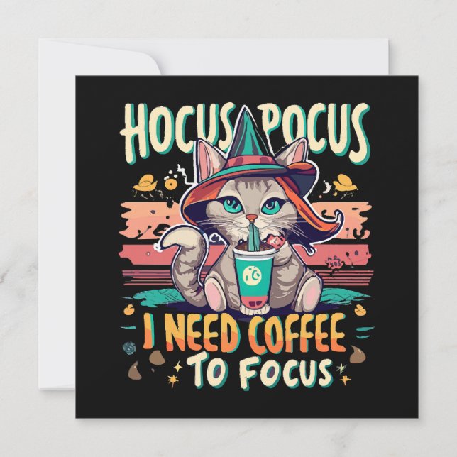 Hocus Focus - I need coffee to focus (Front)