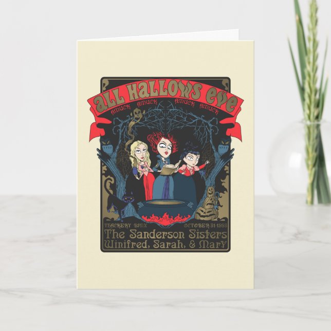 Hocus Pocus All Hallows’ Eve Enchantment Card (Front)