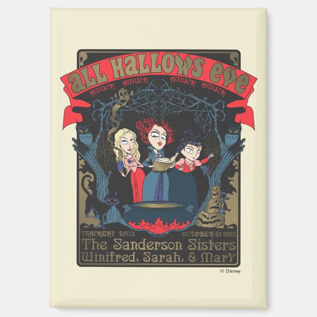 Hocus Pocus All Hallows’ Eve Enchantment Magnet (Front)