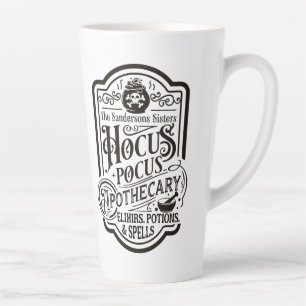 Hocus Pocus Apothecary Elixirs, Potions and Spells Latte Mug
