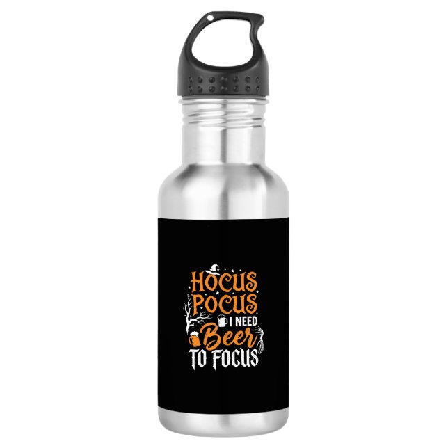 Hocus Pocus Beer Halloween Design_1 532 Ml Water Bottle (Front)