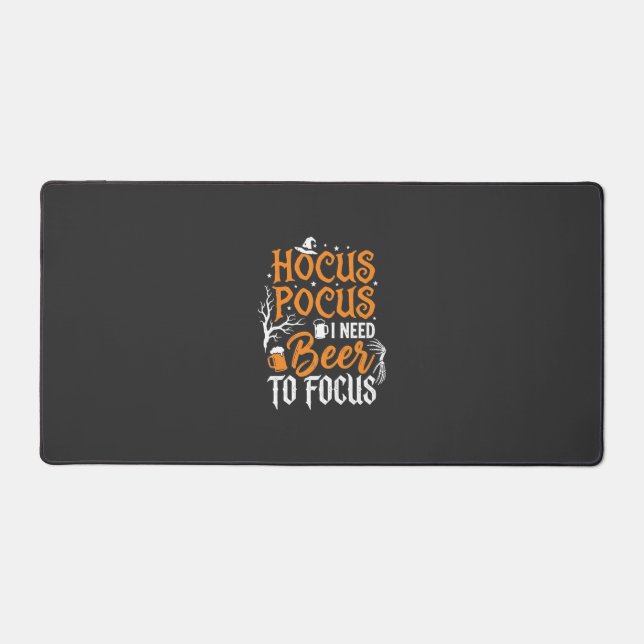 Hocus Pocus Beer Halloween Design_1 Desk Mat (Front)