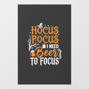 Hocus Pocus Beer Halloween Design_1 Window Cling