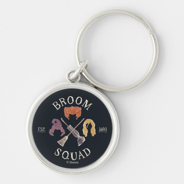 Hocus Pocus Broom Squad Est. 1693 Keychain (Front)