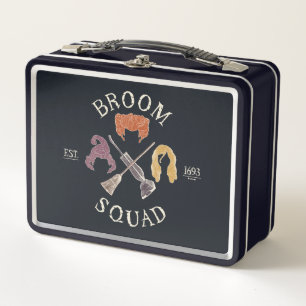 Hocus Pocus Broom Squad Est. 1693 Metal Lunch Box