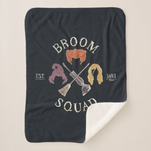 Hocus Pocus Broom Squad Est. 1693 Sherpa Blanket