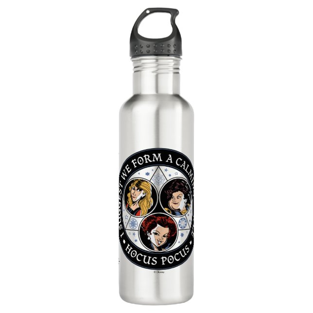 Hocus Pocus Calming Circle Spellbound Fun 710 Ml Water Bottle (Front)