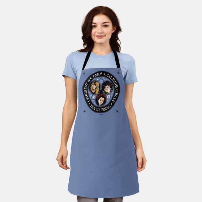 Hocus Pocus Calming Circle Spellbound Fun Apron (Worn)