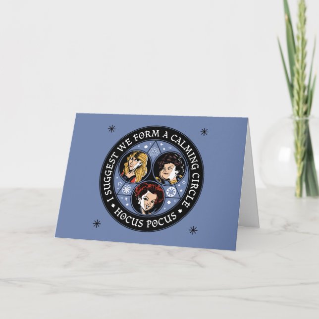 Hocus Pocus Calming Circle Spellbound Fun Card (Front)