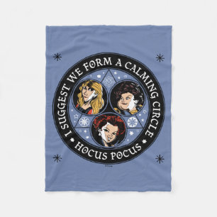 Hocus Pocus Calming Circle Spellbound Fun Fleece Blanket