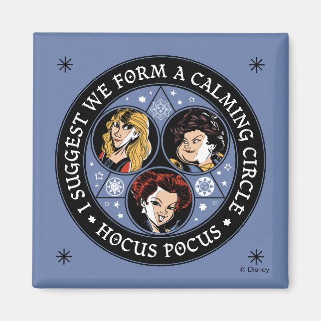Hocus Pocus Calming Circle Spellbound Fun Magnet (Front)
