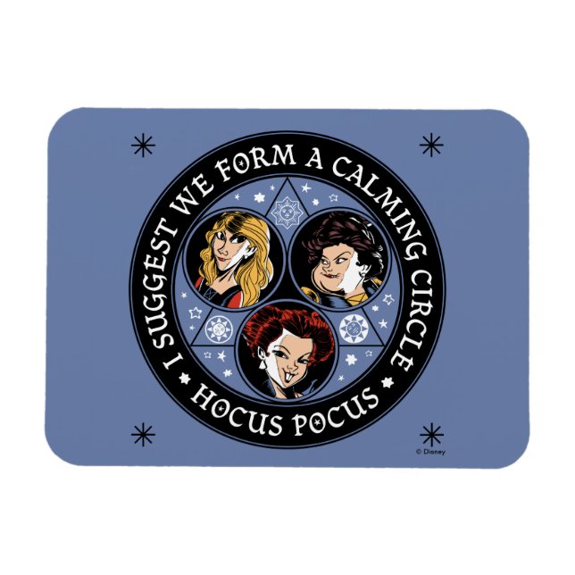 Hocus Pocus Calming Circle Spellbound Fun Magnet (Horizontal)