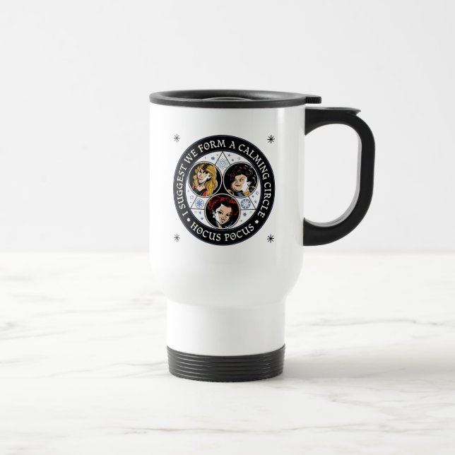 Hocus Pocus Calming Circle Spellbound Fun Travel Mug (Right)