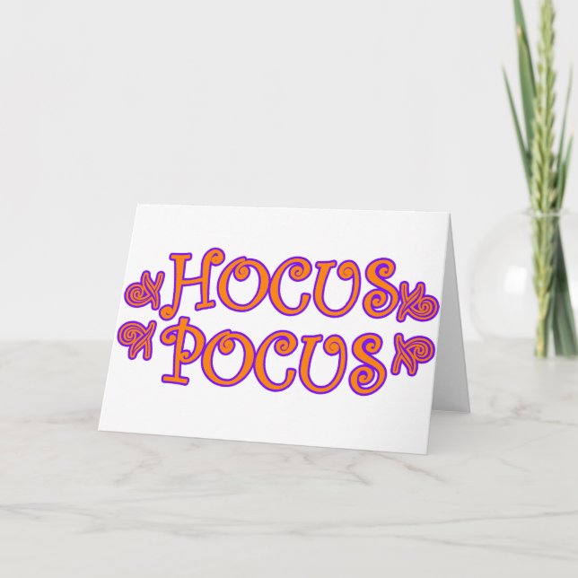 Hocus Pocus Card (Front)