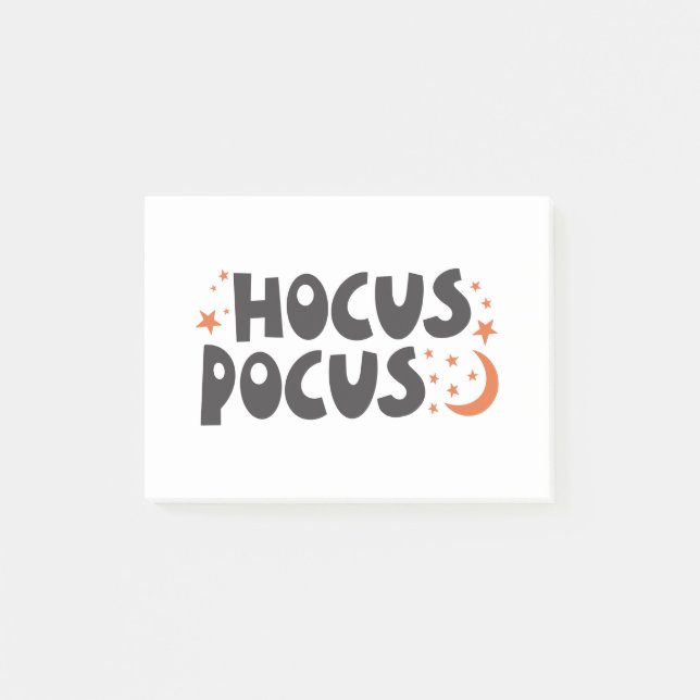 Hocus Pocus cat pumpkin halloween spooky Post-it Notes (Front)