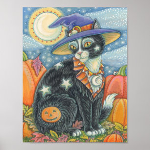 HOCUS POCUS CHAT NOIR, SOURIS HALLOWEEN POSTER