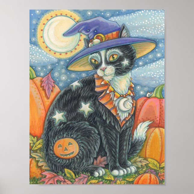 HOCUS POCUS CHAT NOIR, SOURIS HALLOWEEN POSTER (Devant)