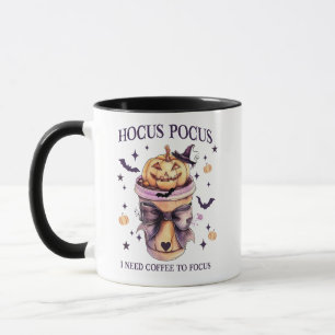 Hocus Pocus Coffee Mug with Coquette Bow 