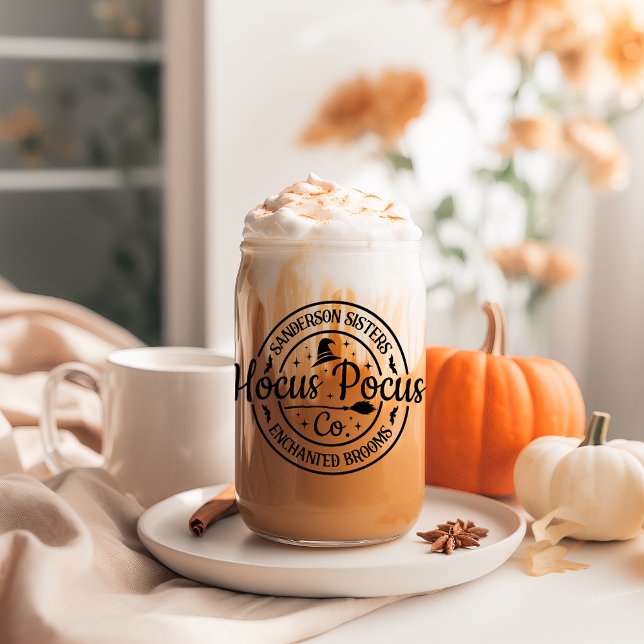 Hocus Pocus Enchanted Brooms Beer Can Glass (Creator Uploaded)