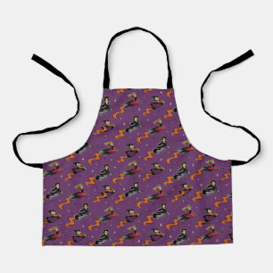Hocus Pocus Flying Witches Pattern Apron