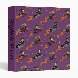 Hocus Pocus Flying Witches Pattern Binder