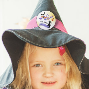 Hocus Pocus Focus Halloween Large Button