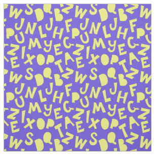Hocus Pocus funny font with cutouts Fabric