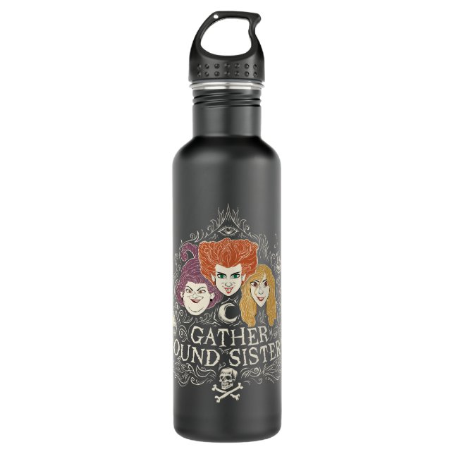 Hocus Pocus Gather 'Round Sisters 710 Ml Water Bottle (Front)