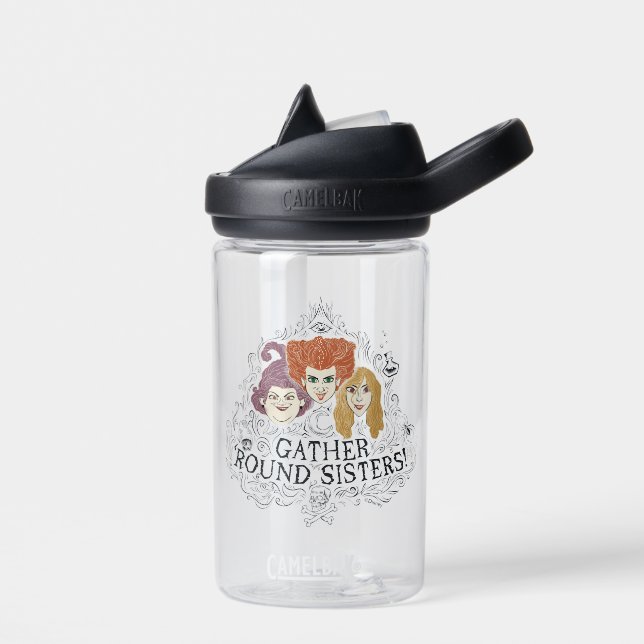 Hocus Pocus Gather 'Round Sisters Water Bottle (Left)
