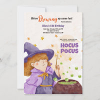 Hocus Pocus Halloween Anniversaire Invitation
