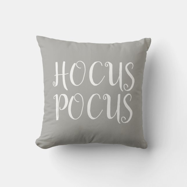 Hocus Pocus Halloween Throw Pillow (Front)