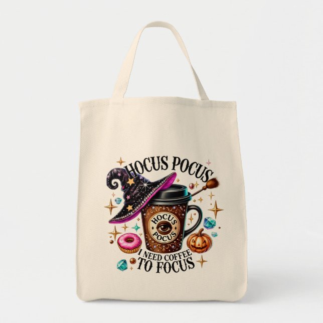 Hocus Pocus Halloween Tote Bag (Front)