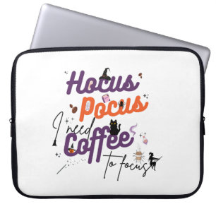 Hocus Pocus I Need Coffee to Focus Electronics Bag