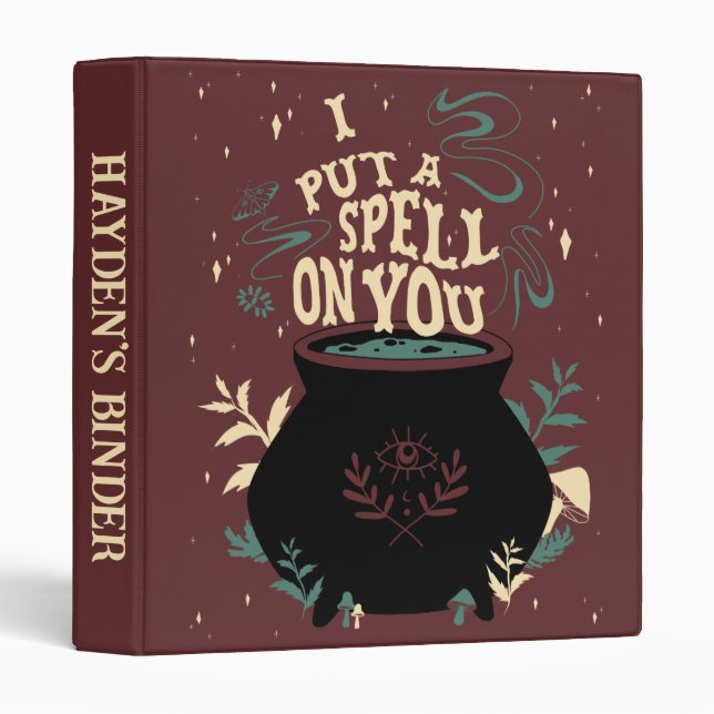 Hocus Pocus I Put a Spell on You Cauldron Binder (Front/Spine)
