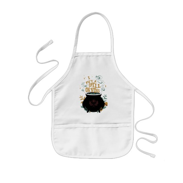 Hocus Pocus I Put a Spell on You Cauldron Kids Apron (Front)