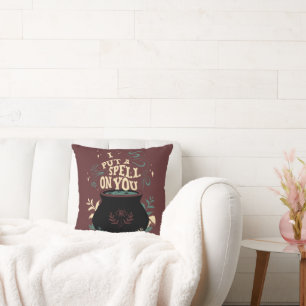Hocus Pocus I Put a Spell on You Cauldron Throw Pillow